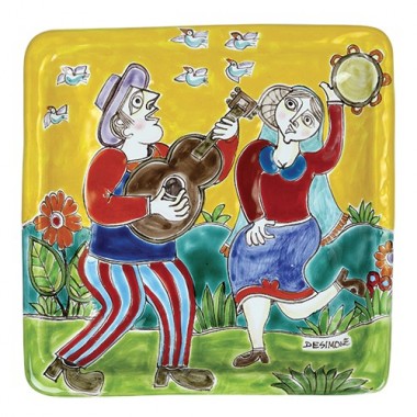 Piatto Quadrato 24x24 DS 45 Danza