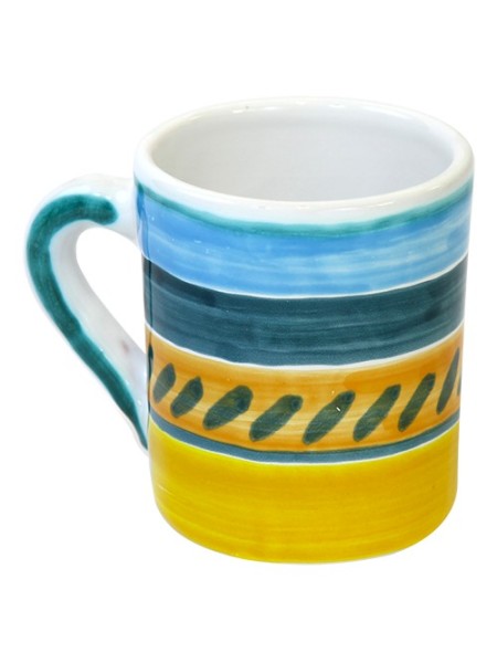 Tazza Mug Ceramiche De Simone decorata a mano Naxos