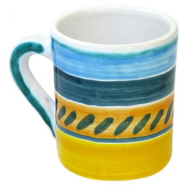 Tazza Mug Ceramiche De Simone decorata a mano Naxos