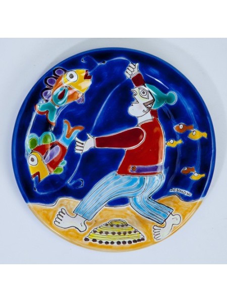 Circular Plate Fisherman DS 18 cm PT18DS-24