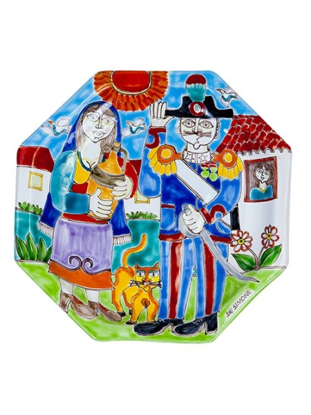Octagonal Plate Folk DS POT25DS-03