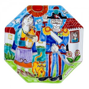 Octagonal Plate Folk DS Carabiniere POT25DS-03