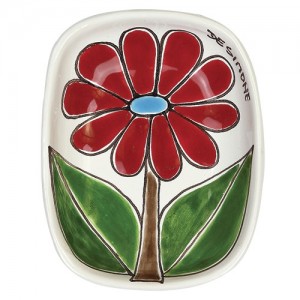 Ashtray Folk flower de simone pottery PC273FK-1