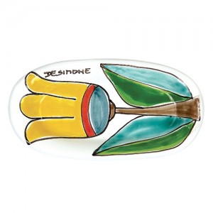 Posacenere Folk Tulipano ceramiche de simone PC298FK-1