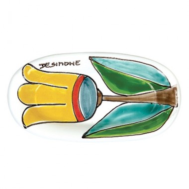 Posacenere Folk Tulipano ceramiche de simone PC298FK-1