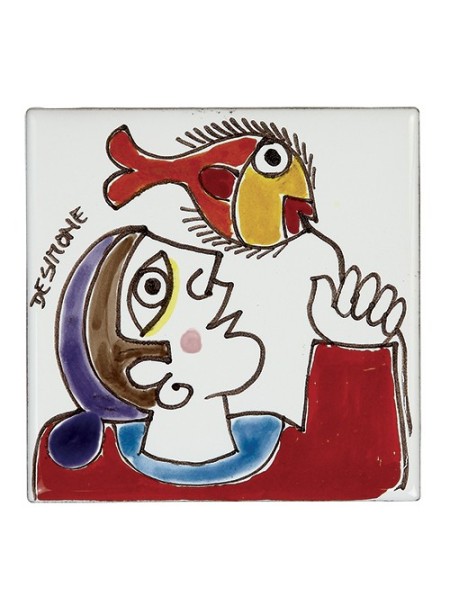 Decorative tile Folk Fisherman TZT685FK-06