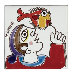Decorative tile Folk Fisherman TZT685FK-06