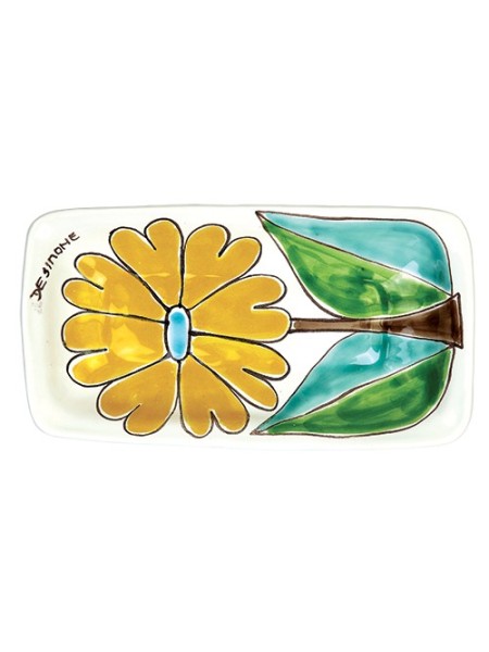 Ashtray Folk flower de simone pottery PC317FK-2