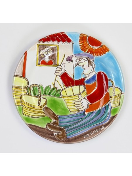 Circular Plate DS 18 cm Basket Weaver
 PT18DS-02