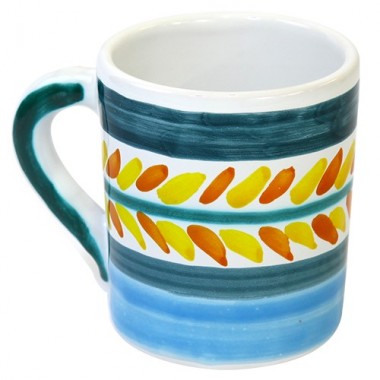 Tazza Mug Ceramiche De Simone decorata a mano Segesta