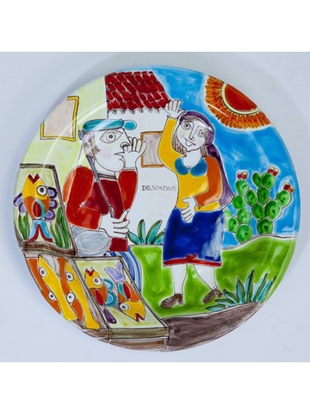 Circular Plate DS 25 cm Fishmonger PT25DS-09