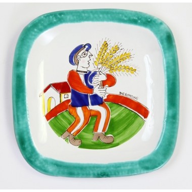 Rounded plate Folk Grain Harvesting PQTFK-7