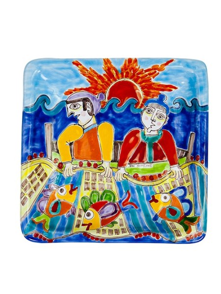 Squared Plate 24x24 DS 01 Fishmongers