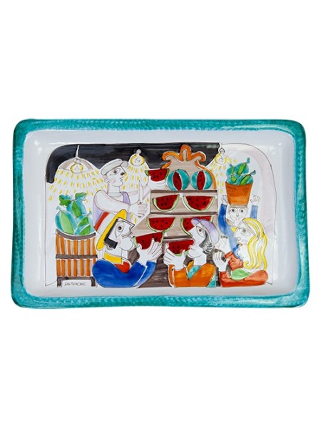 Rectangular Tray Folk Watermelon Cutting VSS43FK3