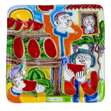 Squared Plate 24x24 DS Sale of Watermelons