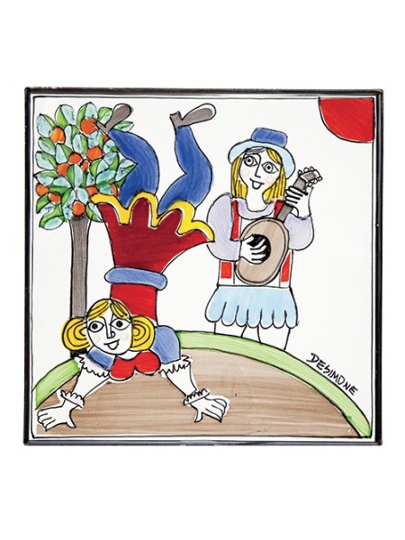 Ceramic Wall Tile dance Folk PI297FK-25G