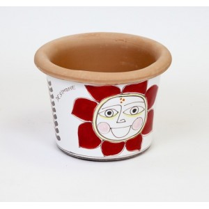 Vaso Portapianta sole ceramiche de simone Folk VSPT819FK