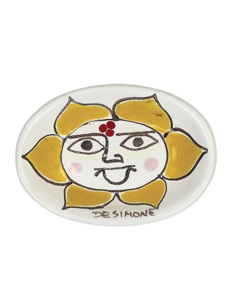 Ashtray Folk sun de simone pottery PC280FK-3