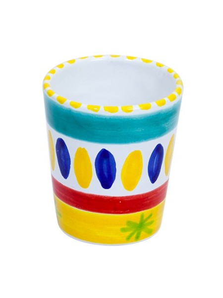 Handmade ceramic Glass Lipari de simone pottery