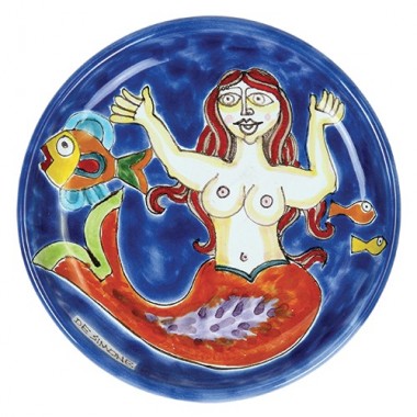 Piatto Tondo DS 15 cm Sirena PT15DS-4 ceramiche de simone