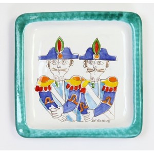Square Plate Carabinieri Folk PQFK-4