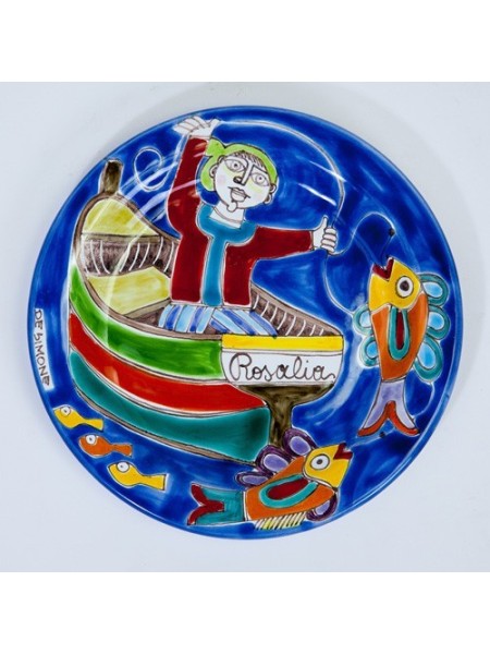 Piatto Tondo DS 18 cm Pescatore PT18DS-34
