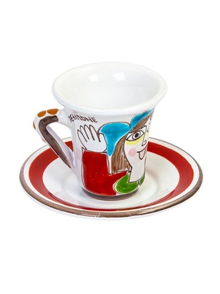 Coffee Cup with Saucer Folk TZZ57FK