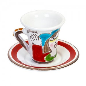 Tazzina caffè piattino Folk TZZ57FK