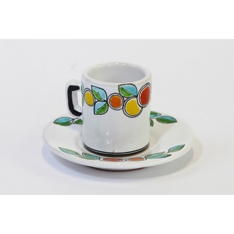 Coffee Cup with Saucer Arance e Limoni