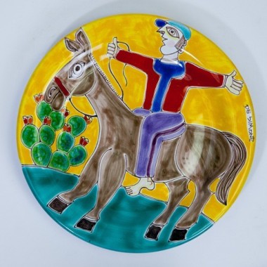 Circular Plate DS 18 cm PT18DS-26 Man on Horseback
