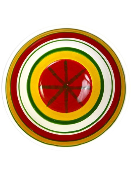 Sicilian round ceramic Appetizers Plate de simone pottery Procida BUFPR