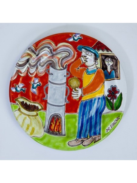 Circular plate DS 18 cm Chestnut Cooking PT18DS-41