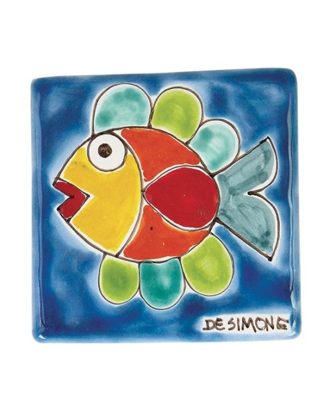 Decorative tile Folk Fish TZT685FCFK-19