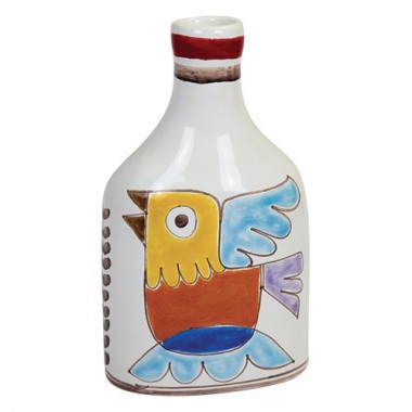 Bottle Folk white clay bird BT717MFK